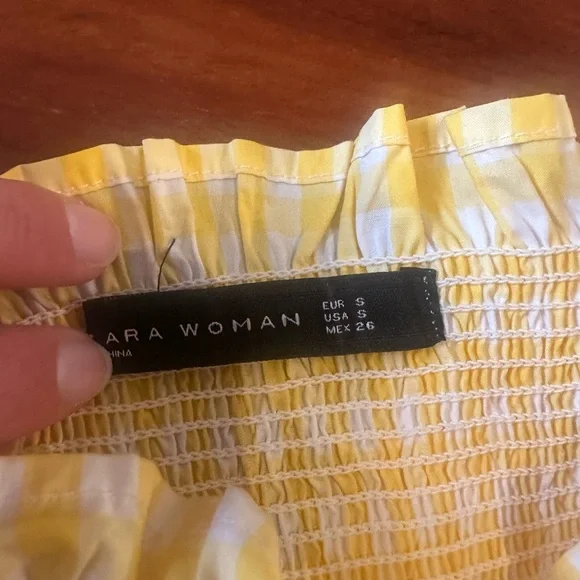 Zara Yellow and White Gingham Skirt Set - Picture 8 of 14